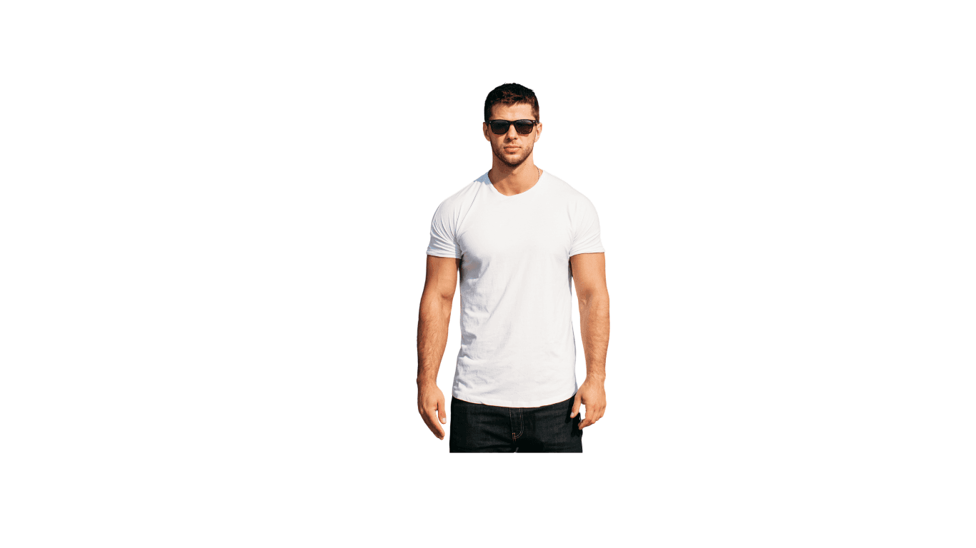 Men's White T-shirt  for raj 